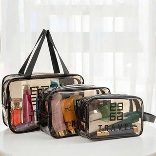 [Set 3] Túi Nhựa PVC Travel Đựng Đồ Đa Năng, Đựng Mỹ Phẩm, Đồ Dùng Cá Nhân Dễ Dàng Mang Theo