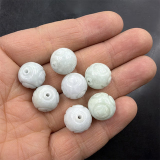 ((2 Cái) 13 Mm Ngọc A Hàng Giấy Khắc Hạt Tròn Rời Hạt Vòng Tay Tự Làm Phụ Kiện