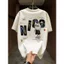 Áo Thun Nam In Chữ Nice Cotton 100% Phông Rộng Thoáng Mát Phong Cách Streetwear Hè
