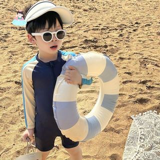 Đồ bơi bé trai liền thân - Bơi chống nắng nhanh khô phong cách hoạt hình cho bé trung nhỏ