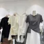 Cotton nguyên chất Hợp thời trang Thiết kế cẩn thận Chữ thập eo hẹp thon gọn hơn Áo thun nữ tay ngắn thời trang hàng đầu phù hợp26042806