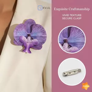 Mẫu Trâm Cài Bướm Phong Lan 3D Pin Cây Thanh Lịch - Phù Hợp Với Đầm - Bộ 10 Chiếc Mới