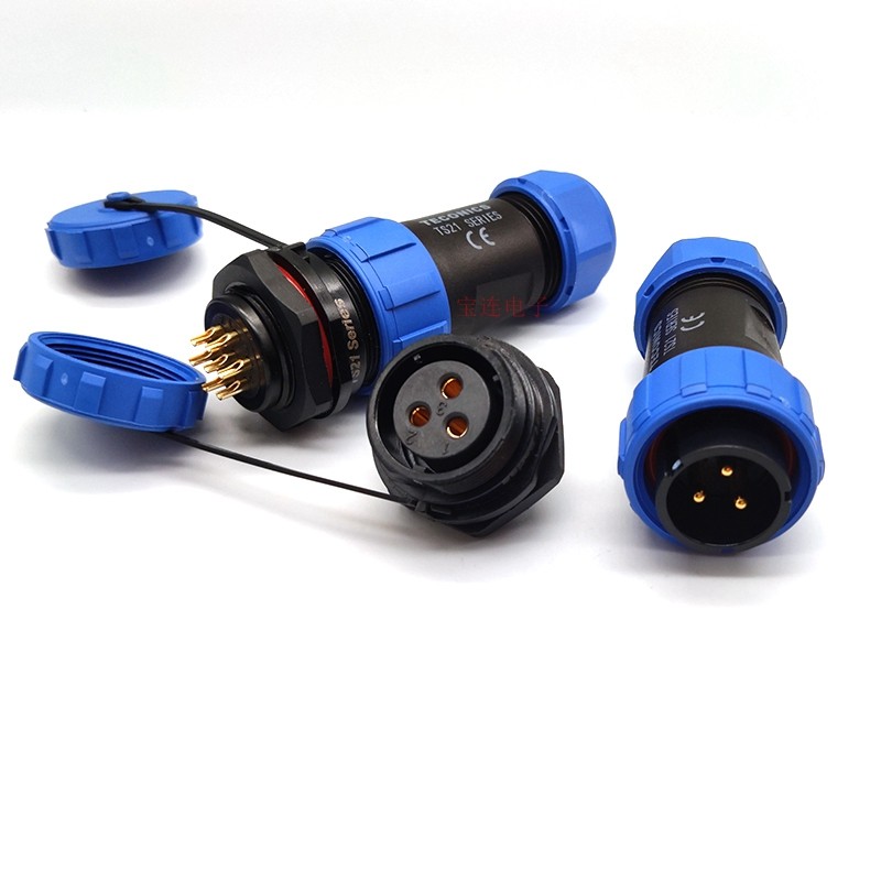 Cắm Hàng Không SP11 phía sau nam, đai ốc, ổ cắm 2/3/4/5 lõi, IP68 chống thấm nước, kết nối công nghiệp ST11