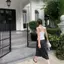 Milyfashion Phong Cách Mới Thiết Kế Cánh Pure Desire Gợi Cảm Ôm Không Tay Sling Phong Cách Mới Mỏng Hơn Nhìn Ngắn Top Mùa Hè Y2K 43CJ