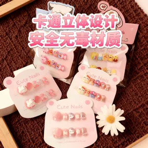 Trẻ Em Đeo Móng Tay Có Thể Tháo Rời Bé Gái Thạch Keo Có Thể Tháo Rời Làm Móng Tay Dán Đồ Chơi Bé Gái Miếng Dán Móng Tay