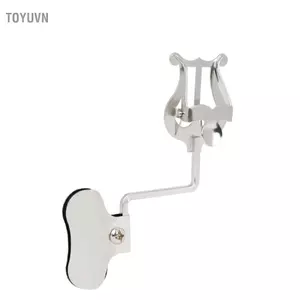 Toyuvn Toyuvn fangzi Di Động Kẹp-Trên Giá Đế Nhạc Cho Saxophone Tenor Sừng Kèn Đa Năng Diễu Hành Cây Đàn Lia Tấm Kẹp Dụng Cụ Gió