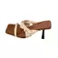 TT 2026 Phong Cách Mới Mũi Vuông Cao Gót Dép Flip-Flops Nữ Mùa Hè Sang Trọng Mở Ngón Chân