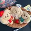 E-WOITD Hoạt Hình Sang Trọng Búp Bê Chó Con Mặt Dây Chuyền Búp Bê Dễ Thương Trang Trí Mặt Dây Chuyền Bapa Mặt Dây Chuyền Trang Trí Quà Tặng E-WOITD
