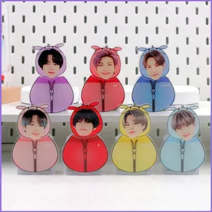 SQ11 BTS Tự Động Lắc Đầu Búp Bê JIN RM J-HOPE SUGA V JIMIN JUNGKOOK Giá Đỡ Tấm Acrylic Trang Trí Ô Tô Trang Trí