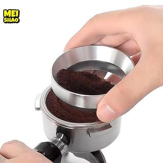 MeiShao vòng bắt bột chống bay 51mm 53mm 58mm cho máy xay cà phê, tay cầm vải, định lượng bột