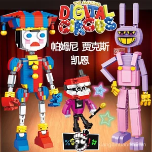 The Amazing Digital Circus Anime Ngoại Vi Pomni Jax Caine Khối Xây Dựng Lắp Ráp Búp Bê Đồ Chơi Handmade Để Bàn Trang Trí Quà Tặng Sinh Nhật
