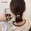 AqToCna Hàn Quốc Kim Cương Giả Sáng Bóng Pha Lê Tóc Cao Su Dây Buộc Tóc Nữ Cô Gái Nữ Thời Trang Phụ Kiện Tóc Quà Tặng Mũ Nón AqToCna