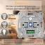 Công tắc điều chỉnh độ sáng LED 230V cho đèn LED có thể điều chỉnh độ sáng / Halogen 5-200W với tấm che màu trắng