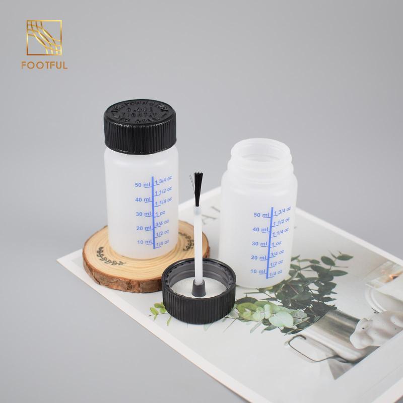 10 Gói Chai Sơn Có Thể Đổ Lại Có Cọ Và Nắp, Hộp Đựng Cảm Ứng 60ml