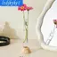 Bình Hoa Mini Trong Suốt Chậu Trồng Trong Suốt Nhỏ Sáng Tạo Đế Tre Giá Đỡ Cây Bình Cho Bàn Làm Việc Phòng Ngủ Phòng Khách