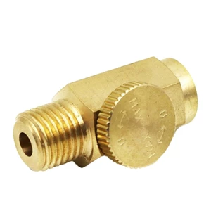 ONE Nâng cấp Van điều khiển lưu lượng không khí bằng đồng với 1 sợi 4 Inch cho dụng cụ khí nén