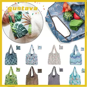 Túi tái chế GUSTAVA, Túi mua sắm thân thiện với môi trường dung tích lớn, Túi lưu trữ có thể giặt hạng nặng có thể gập lại Hàng tạp hóa
