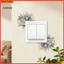 Linh hồn| Dễ Dàng Áp Dụng Decal Công Tắc Đèn Hoa Có Thể Tháo Rời Dán Tường Hoa Tự Dính Decal Cho Phòng Khách Phòng Ngủ Nhà Bếp Ổ Cắm Trang Trí Dễ Dàng Peel Stick Home Deco