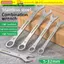CORALTIDE 1 Cái Cờ lê Ratchet, Cờ lê mở siêu mỏng hai đầu 5-32mm, Cờ lê mở đa chức năng độ dày 3mm Dụng cụ sửa chữa ô tô xe đạp