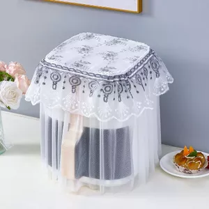 XYLJJ14 Nồi chiên không khí Vỏ chống bụi Vỏ ngắt tường Nồi cơm điện Bao gồm tất cả các lớp Vải thêu ren nhiều lớp
