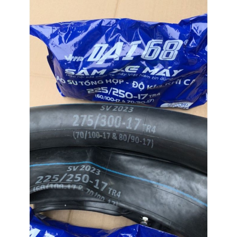 Săm ruột xe máy DAI 68 săm nhỏ 225-250-17.săm to 275-300-17-Săm Dai 68 hàng Việt Nam chất lượng cao
