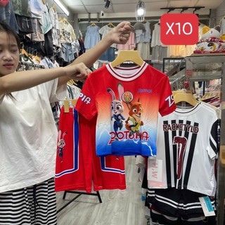 13-23kg (hàng QC sale nhiều màu) chất siêu mát Bộ thể thao thông hơi cho bé trai và bé gái