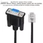 Guansfs Guansfs Yoidesu RS232 DB9Pin Nữ đến RJ11 RJ12 Cáp Nối Tiếp Bảng Điều Khiển cho Ổ Đĩa Bước Thiết Bị với Hoàn Toàn Bảo Vệ Vỏ Kim Loại Đầu Nối 6ft