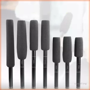 Ngôi Sao Chuyên Nghiệp Dài Phỏng Vấn Mic Dày Kính Chắn Gió Mềm Xốp Bao Mic Cover Xốp Giảm Thở Gió Mic Cover