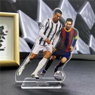 Cristiano Ronaldo Messi Football Star Craft Standing Brand Acrylic Humanoid Standing Plate Home Decoration Soccer Orn