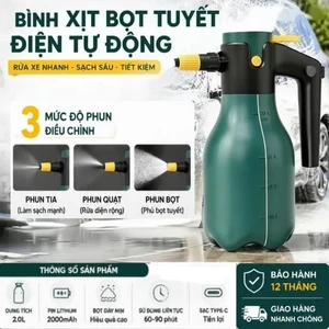 Máy phun bọt rửa xe ,Bọt ô tô chạy bằng pin,Súng phun bọt khí nén, vòi phun thích hợp cho ô tô và sân vườn.