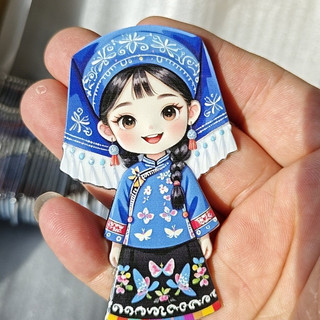 Tu Họ Tây Tạng Vân Nam Nội Mông Thành Phố Phong Cảnh Văn Hóa Sáng Tạo Kim Loại Tủ Lạnh Dán Du Lịch Quà Lưu Niệm Lưu Niệm Miao Gia Đình AXSE