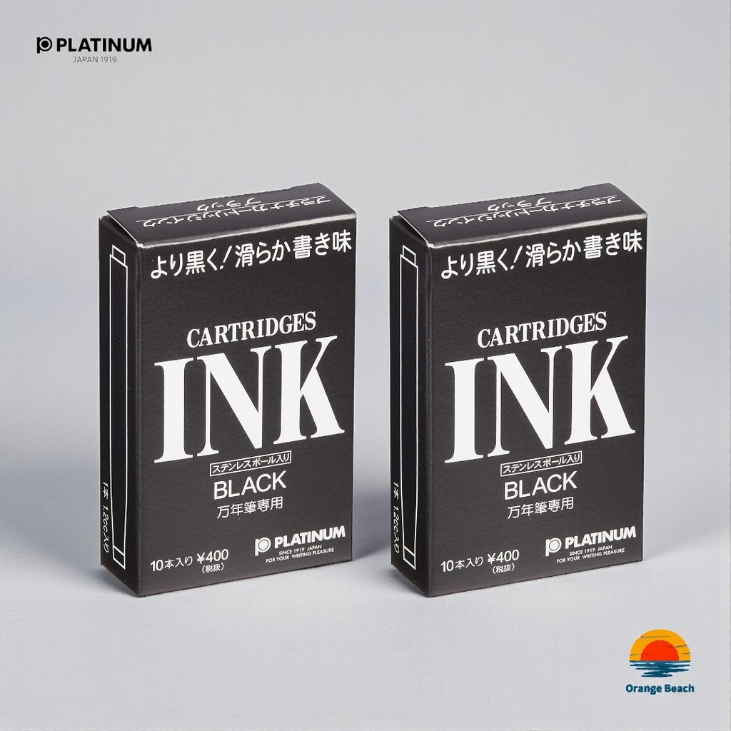 Platinum SPSQ-400 Muc Cartridge But May/2 Hop x10 Ong/Den Do Xanh Den/Chinh Hang Nhat Ban