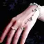 Vòng tay Anime Tian Guan Ci Fu với chuông Hua Cheng Xie Lian, bộ trang sức điều chỉnh được gồm nhẫn và mặt dây chuyền hình bướm