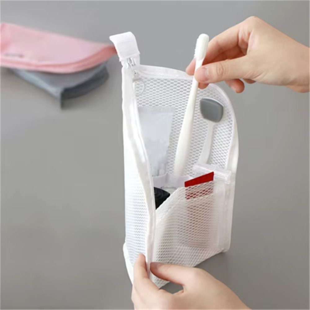 Túi đựng mỹ phẩm PVC CODECOVED, Túi đựng đồ vệ sinh bàn chải đánh răng chống nước dung tích lớn, tiết kiệm không gian Thiết kế dọc Dây kéo Đóng cửa Hộp đựng làm đẹp di động Bảo quản du lịch