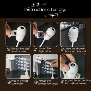 Máy chiếu Galaxy Star AWNGD, Máy chiếu bầu trời đầy sao chạy bằng USB có độ sáng có thể điều chỉnh, 360° Xoay Điều Khiển Cảm Ứng Di Động Máy Chiếu Ngôi Sao Đèn Ngủ Trẻ Em Người Lớn Quà Tặng