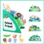 Máy sách hoạt động yên tĩnh Có thể giặt được Đồ chơi du lịch giáo dục Sách vải giác quan cho máy bay ô tô Lớp học sonlekvn
