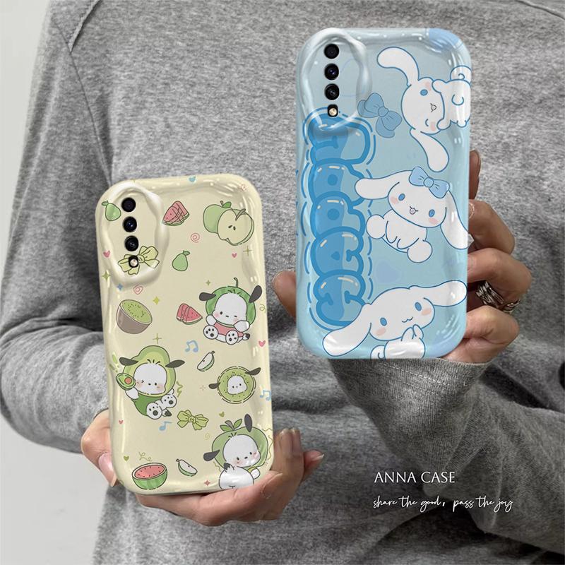 Ốp Lưng Cho Samsung Galaxy A50 A50S A30S Phim Hoạt Hình Kem Sanrio Cặp Đôi Mềm TPU 3D Sóng Silicon Vỏ Điện Thoại