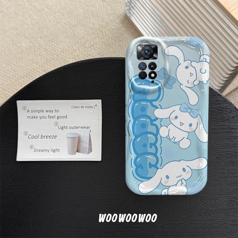 Ốp Lưng Cho Redmi Note 11 4G Redmi Note 11s Redmi Note 11 Pro Redmi Note 12 Pro 4G 5G Vỏ Kem Hoạt Hình Sanrio Cặp Đôi Mềm TPU 3D Sóng Silicon Vỏ Điện Thoại