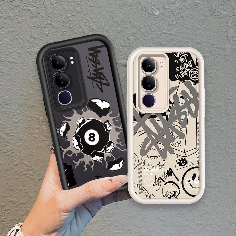 Vỏ Cho VIVO Y19S Pro Y29 4G Phim Hoạt Hình Silicon Mềm Ốp lưng TPU Bi-a Xu Hướng Mắt Thiên Thần Chống Sốc Ốp Lưng