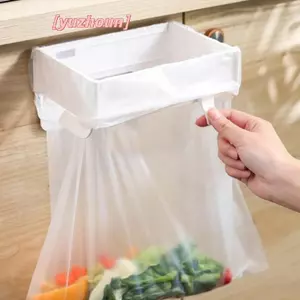 Giá đỡ túi đựng rác có thể gập lại Giá đỡ túi đựng rác nhà bếp treo tường Hộp đựng rác treo tổ chức Túi nhựa Hộp đựng phim