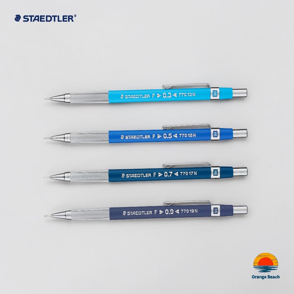 STAEDTLER 770 But Chi Co Khi/Grip Kim Loai Caro/Ong 4mm/0.3 0.5 0.7 0.9mm/4 Kich Co/Duc