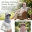 FUHUIOT Tea Picking Sun Hat, Mũ che mặt hoa thoáng khí, Mũ làm việc có thể gập lại Bảo hiểm toàn diện Mũ vành rộng nhẹ mùa hè