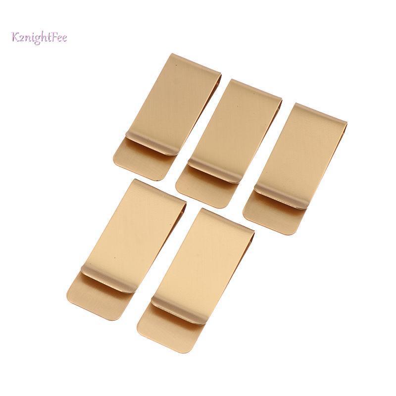 K2nightFee 5 Cái Đơn Giản Mỏng Kim Loại Kẹp Tiền Di Động Đa Năng Kinh Doanh Kẹp Thẻ Nam Ví Đựng Thẻ Kinh Doanh Ví Kẹp Tiền VN