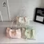 Túi Tote Dung Tích Lớn Thời Trang Túi Xách Nữ Túi Đeo Vai Du Lịch Di Động Da PU Mềm Màu Nguyên Chất Túi Nách Mới