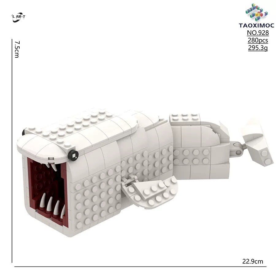 Subnautica Deep Sea Trek Building Blocks - Sea Eater Leviathan Model Game Ngoại vi