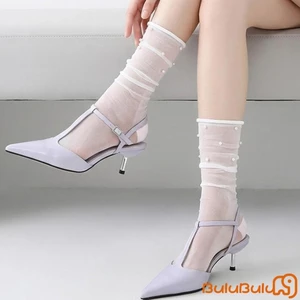 Tất nữ mùa hè mềm mỏng như ngọc trai, thoáng khí, phù hợp đi bộ