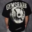 Áo tập gym nam nữ cổ tròn tay ngắn họa tiết quả tạ, chất liệu cotton cao cấp, size từ XS đến 3XL