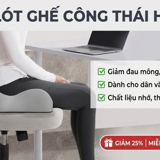 Đệm ngồi 3D tiện dụng Memory Foam Coccyx Relief Ghế văn phòng Gối hỗ trợ hông