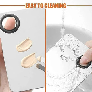 Khay Trộn Kem Nền Kèm Spatula – Dụng Cụ Make-up Chuyên Nghiệp