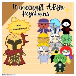 [ OPEN || AVAILABLE ]  ARG Clear acrylic keychains with colored clasps
